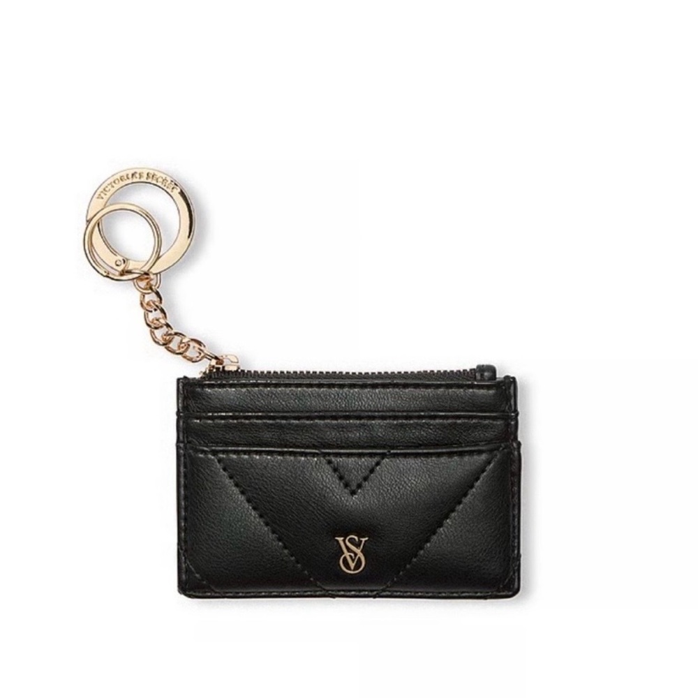 Victoria's Secret Black Card Holder Keychain